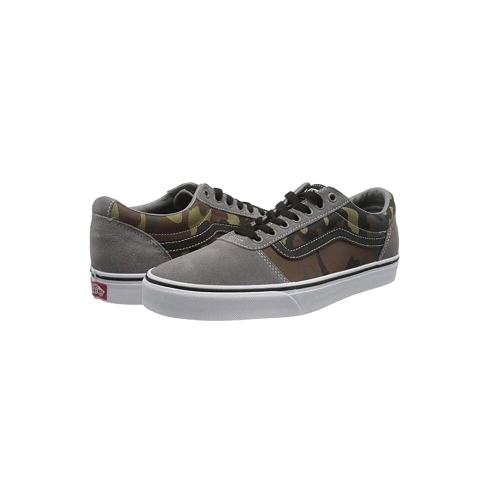 Vans Ward (Mixed Camo) Frost Gray/White Men's size 7 Sneaker